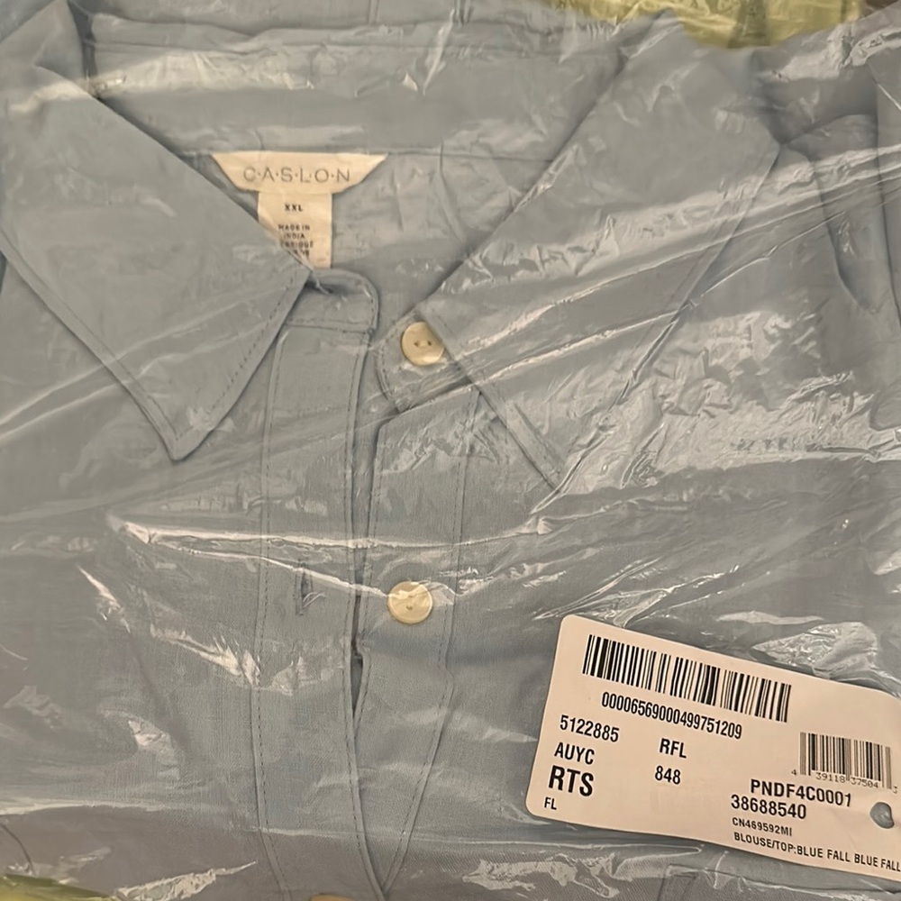 Caslon Light Blue Button-Up Shirt